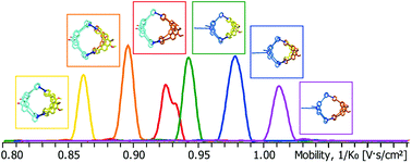 Graphical abstract: Resolution of minor size differences in a family of heteroleptic coordination cages by trapped ion mobility ESI-MS