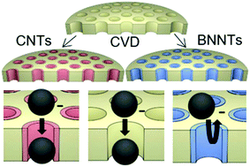 Graphical abstract: Enhanced nanoparticle rejection in aligned boron nitride nanotube membranes