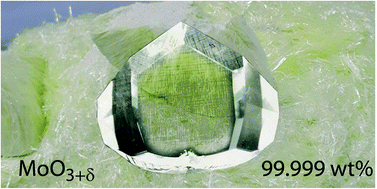 Graphical abstract: Effect of high purity molybdenum oxide(vi) on crystal growth and OLED technology