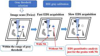 Graphical abstract: Rapid recognition and quantitative analysis of niobium minerals by scanning electron microscopy/energy dispersive X-ray spectroscopy