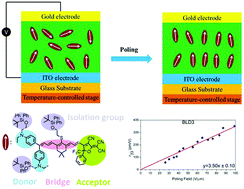 Graphical abstract: A modifiable double donor based on bis(N-ethyl-N-hydroxyethyl)aniline for organic optical nonlinear chromophores