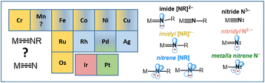 Graphical abstract: Chasing isolable late d-block metal nitrenes and imidyls