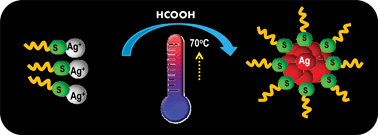 Graphical abstract: High temperature nucleation and growth of glutathione protected ∼Ag75 clusters