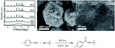 Graphical abstract: Organic template-free synthesis of zeolite Y nanoparticle assemblies and their application in the catalysis of the Ritter reaction