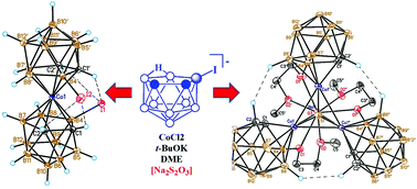 Graphical abstract: The unexpected reactivity of 9-iodo-nido-carborane: from nucleophilic substitution reactions to the synthesis of tricobalt tris(dicarbollide) Na[4,4′,4′′-(MeOCH2CH2O)3-3,3′,3′′-Co3(μ3-O)(μ3-S)(1,2-C2B9H10)3]