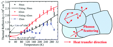 Graphical abstract: The in-plane structure domain size of nm-thick MoSe2 uncovered by low-momentum phonon scattering
