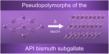 Graphical abstract: Bismuth gallate coordination networks inspired by an active pharmaceutical ingredient