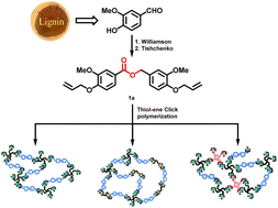 Graphical abstract: Vanillin-derived α,ω-diene monomer for thermosets preparation via thiol–ene click polymerization