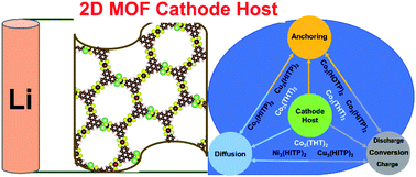 Graphical abstract: Catalysing the performance of Li–sulfur batteries with two-dimensional conductive metal organic frameworks