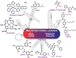 Graphical abstract: Targeting misfolding and aggregation of the amyloid-β peptide and mutant p53 protein using multifunctional molecules