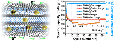 Graphical abstract: Synergistic effect of 1D bismuth Nanowires/2D graphene composites for high performance flexible anodes in sodium-ion batteries