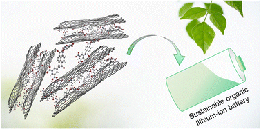 Graphical abstract: A redox acceptor–acceptor nitro functionalized naphthalene diimide/rGO anode for sustainable lithium-ion batteries