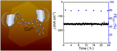 Graphical abstract: Two-dimensional Cu-phenylalanine nanoflakes for efficient and robust CO2 electroreduction to C2+ products