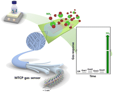 Graphical abstract: Single stranded 1D-helical Cu coordination polymer for ultra-sensitive ammonia sensing at room temperature
