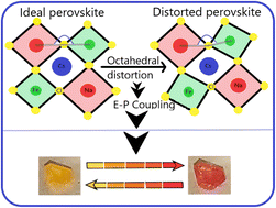 Graphical abstract: Local structural distortions and thermochromic properties of Cs2NaFeCl6 halide double perovskite