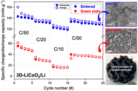 Graphical abstract: Additive manufacturing of LiCoO2 electrodes via vat photopolymerization for lithium ion batteries