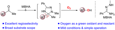 Graphical abstract: Aerobic alcoholization via aromatization driven C–C bond cleavage of unstrained ketones