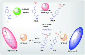 Graphical abstract: Lipase-catalyzed green synthesis of enantiopure atenolol