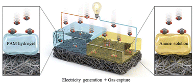 Graphical abstract: Electrical power generation from asymmetric greenhouse gas capture