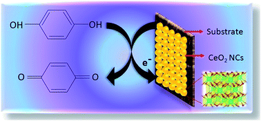 Graphical abstract: Structure and electrochemical detection of xenobiotic micro-pollutant hydroquinone using CeO2 nanocrystals