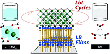 Graphical abstract: Nanoscale deposition of metal–organic framework films on polymer nanosheets
