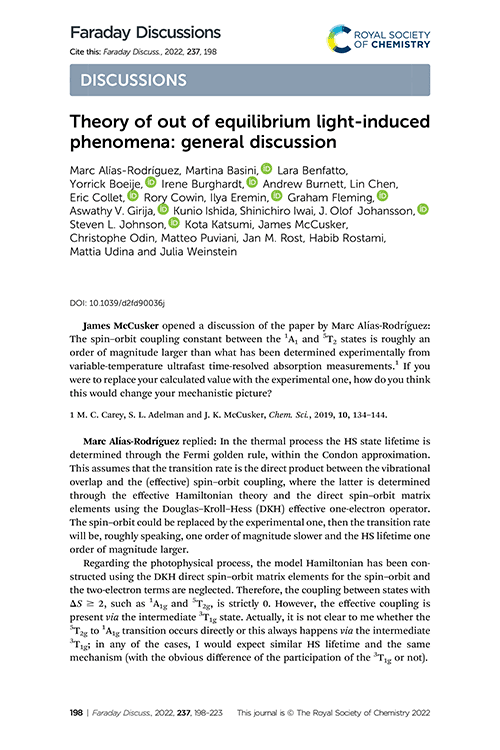 Theory of out of equilibrium light-induced phenomena: general discussion