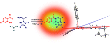 Graphical abstract: Multicomponent synthesis of stereogenic-at-boron fluorophores (BOSPYR) from boronic acids, salicylaldehydes, and 2-formylpyrrole hydrazones