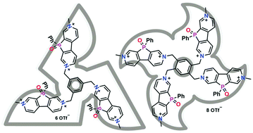 Graphical abstract: Synthesis and properties of electron accepting star-shaped phosphaviologen oligomers