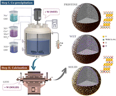 Graphical abstract: A comparative study of bulk and surface W-doped high-Ni cathode materials for lithium-ion batteries