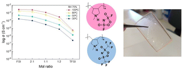 Graphical abstract: Protic poly(diallylmethylammonium) poly(ionic liquid) proton exchange membranes with low fluorine content