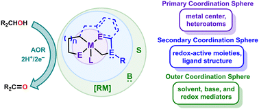 Graphical abstract: Molecular catalyst and co-catalyst systems based on transition metal complexes for the electrochemical oxidation of alcohols
