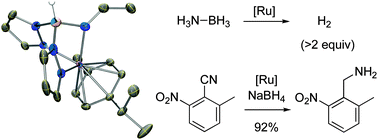 Graphical abstract: A dual site catalyst for mild, selective nitrile reduction