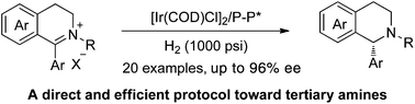 Graphical abstract: Iridium-catalyzed asymmetric hydrogenation of cyclic iminium salts