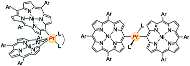 Graphical abstract: meso-to-meso PtII-bridged NiII-porphyrin dimers