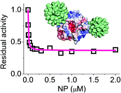 Graphical abstract: Allosteric inhibition of α-thrombin enzymatic activity with ultrasmall gold nanoparticles