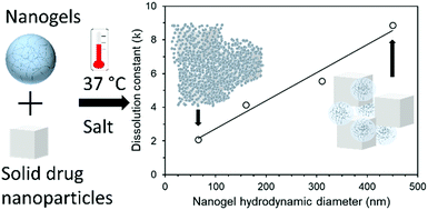 Graphical abstract: Tuning HIV drug release from a nanogel-based in situ forming implant by changing nanogel size