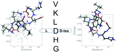 Graphical abstract: Differentiation of peptide isomers by excited-state photodissociation and ion–molecule interactions