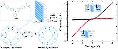 Graphical abstract: Controllable ion transport induced by pH gradient in a thermally crosslinked submicrochannel heterogeneous membrane