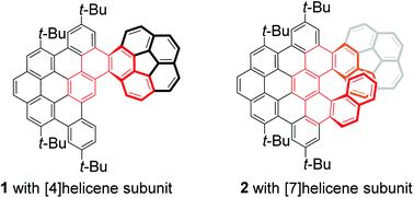 Graphical abstract: Corannulene-based nanographene containing helical motifs