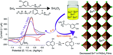 Graphical abstract: How additives for tin halide perovskites influence the Sn4+ concentration