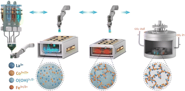 Graphical abstract: Developing an FexCoyLaz-based amorphous aerogel catalyst for the oxygen evolution reaction via high throughput synthesis