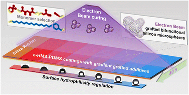 Graphical abstract: An electron beam irradiation-assisted coating method for the regulation of hydrophilicity and hydrophobicity