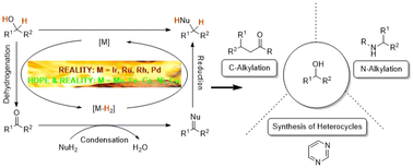Graphical abstract: Hydrogen autotransfer with alcohols for alkylations
