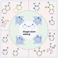 Graphical abstract: Single-atom editing for the construction of boron-containing heterocycles