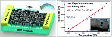 Graphical abstract: Wearable temperature sensor based on graphene nanowalls