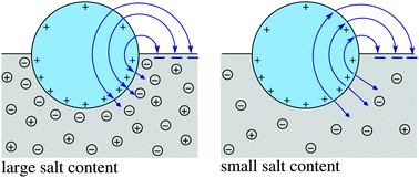 Graphical abstract: The apparent charge of nanoparticles trapped at a water interface