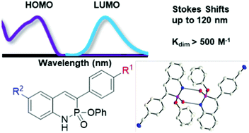 Graphical abstract: Synthesis, photophysical properties, and self-dimerization studies of 2-λ5-phosphaquinolin-2-ones