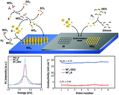 Graphical abstract: Highly electroconductive and uniform WS2 film growth by sulfurization of W film using diethyl sulfide