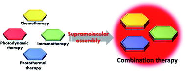 Graphical abstract: Supramolecular agents for combination of photodynamic therapy and other treatments