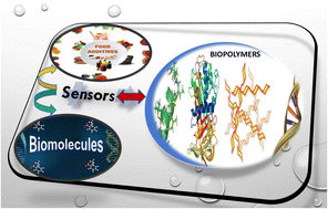 Graphical abstract: Biopolymer supported electroanalytical methods for the determination of biomolecules and food additives – a comprehensive perspective